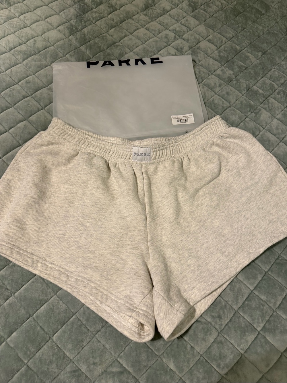PARKE Heather Gray Heritage Boxer Shorts - size L